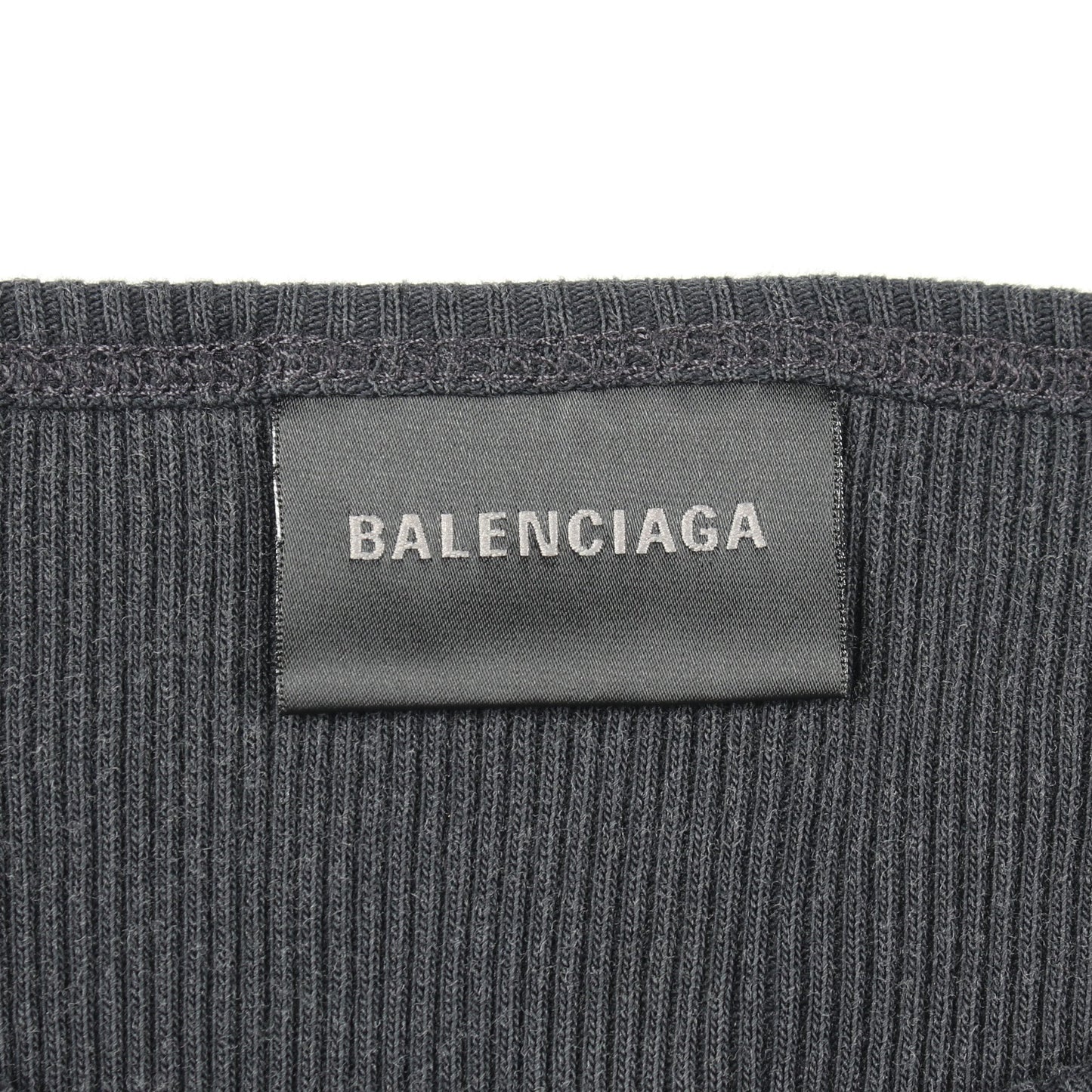カモフラージュ レオパード ドッキング 長袖 カットソー コットン ダークグレー ブラウン ブラック バレンシアガ トップス BALENCIAGA