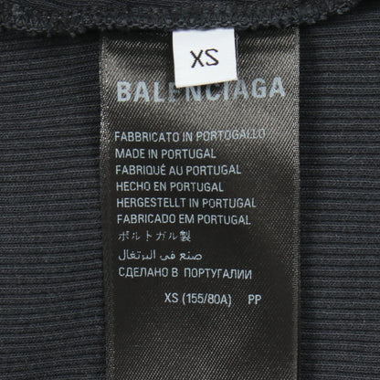 カモフラージュ レオパード ドッキング 長袖 カットソー コットン ダークグレー ブラウン ブラック バレンシアガ トップス BALENCIAGA