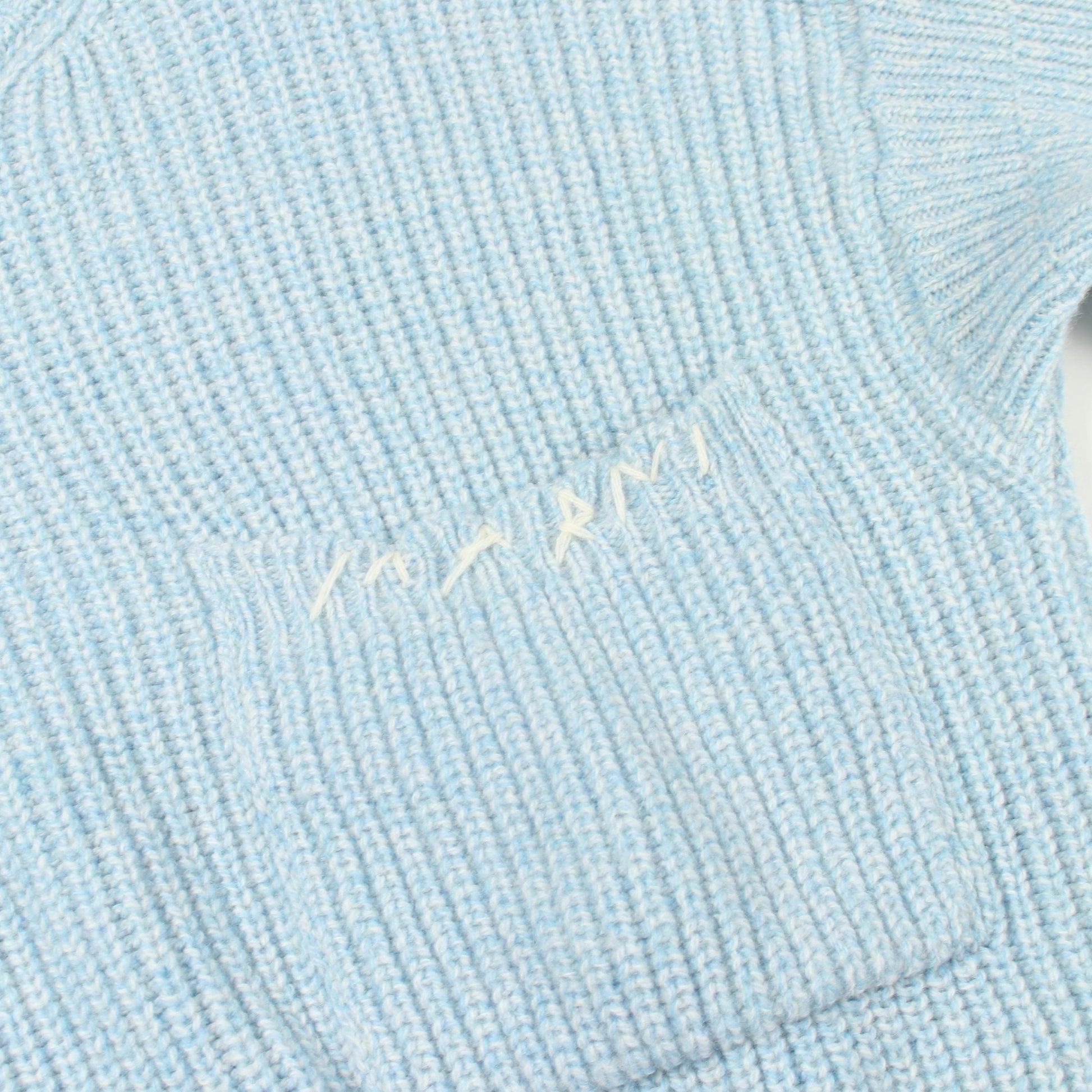 クルーネック ニット ウール ライトブルー マルニ トップス MARNI