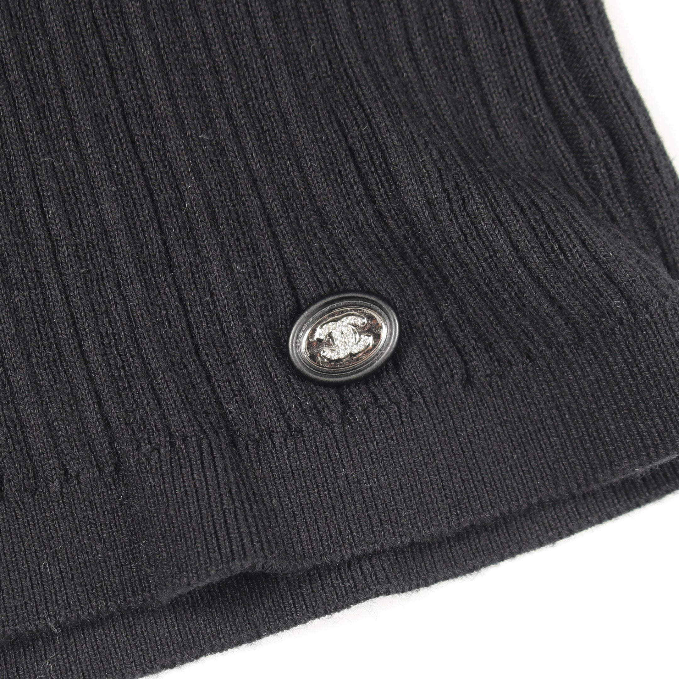 ロゴ 半袖 カットソー コットン ブラック シャネル – RECLO