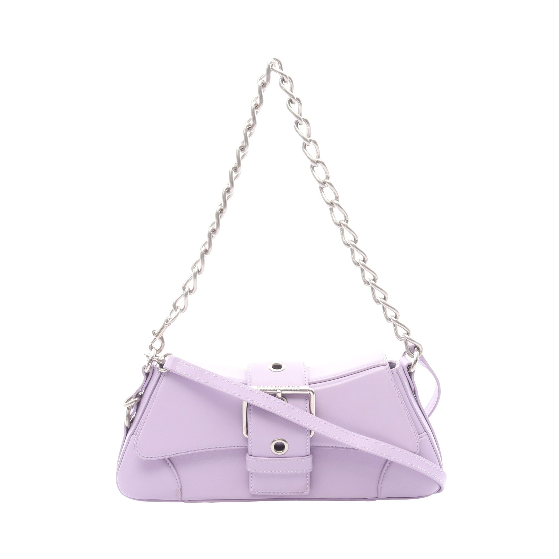 LINDSAY BAG 2WAY ショルダーバッグ レザー ライトパープル バレンシアガ バッグ BALENCIAGA