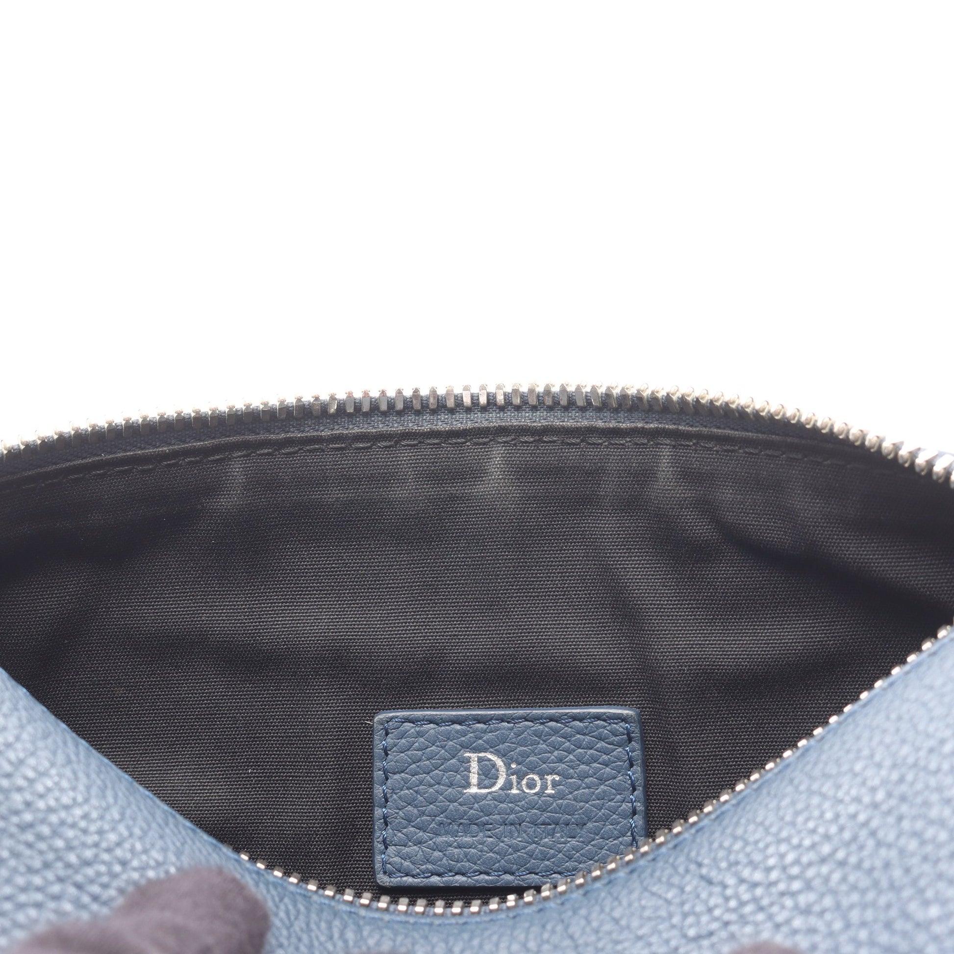 アトリエ ローラー ショルダーバッグ レザー ブルー クリスチャンディオール バッグ Christian Dior