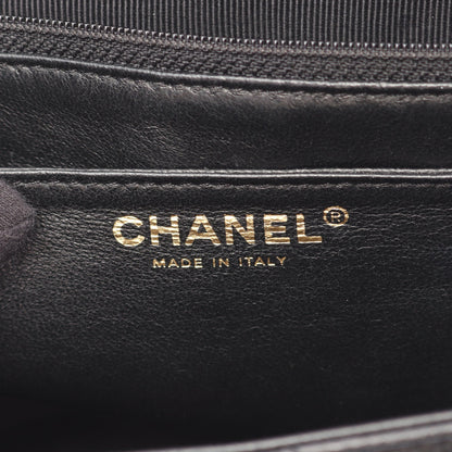 マトラッセ ハンドバッグ キャビアスキン ブラック ゴールド金具 シャネル バッグ CHANEL