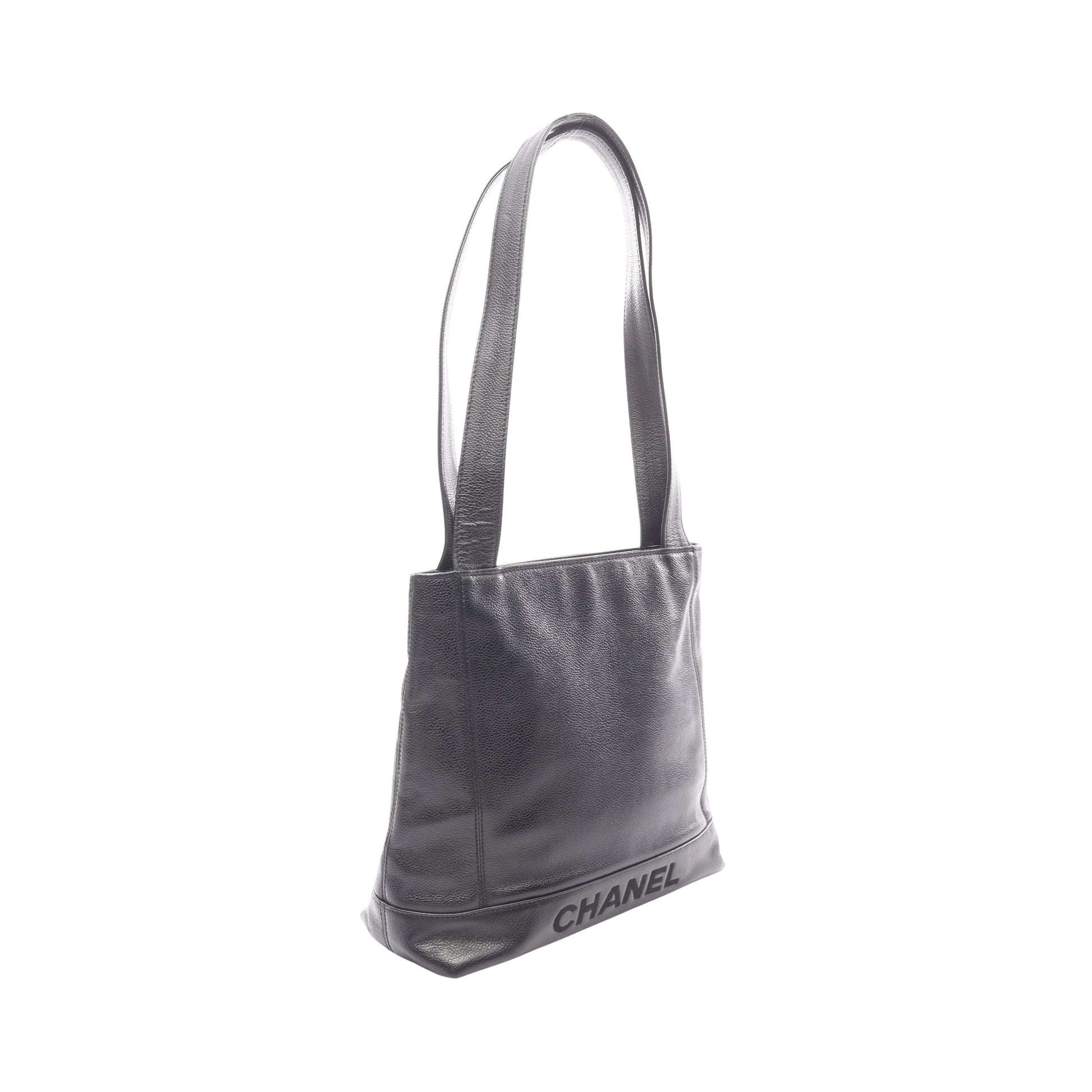 ショルダーバッグ トートバッグ キャビアスキン ブラック ゴールド金具 シャネル バッグ CHANEL