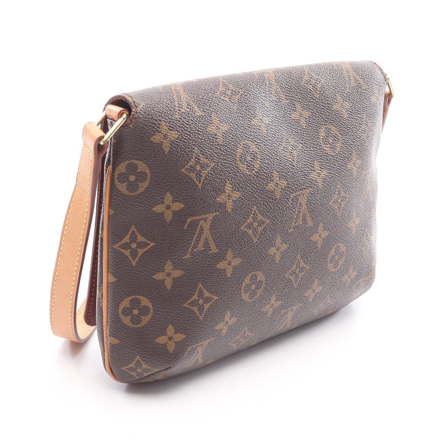 ミュゼットタンゴ ショートストラップ モノグラム ショルダーバッグ PVC レザー ブラウン ルイヴィトン バッグ LOUIS VUITTON