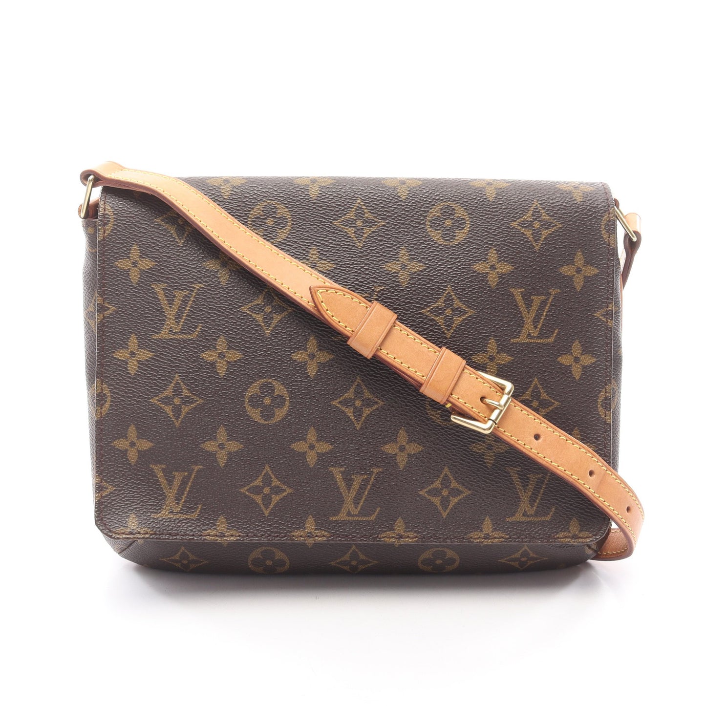 ミュゼットタンゴ ショートストラップ モノグラム ショルダーバッグ PVC レザー ブラウン ルイヴィトン バッグ LOUIS VUITTON