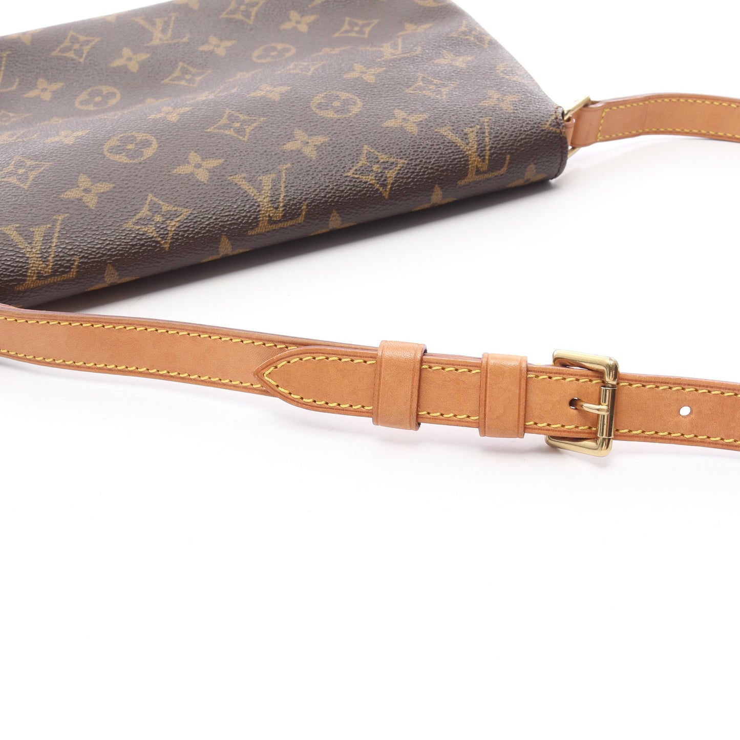ミュゼットタンゴ ショートストラップ モノグラム ショルダーバッグ PVC レザー ブラウン ルイヴィトン バッグ LOUIS VUITTON