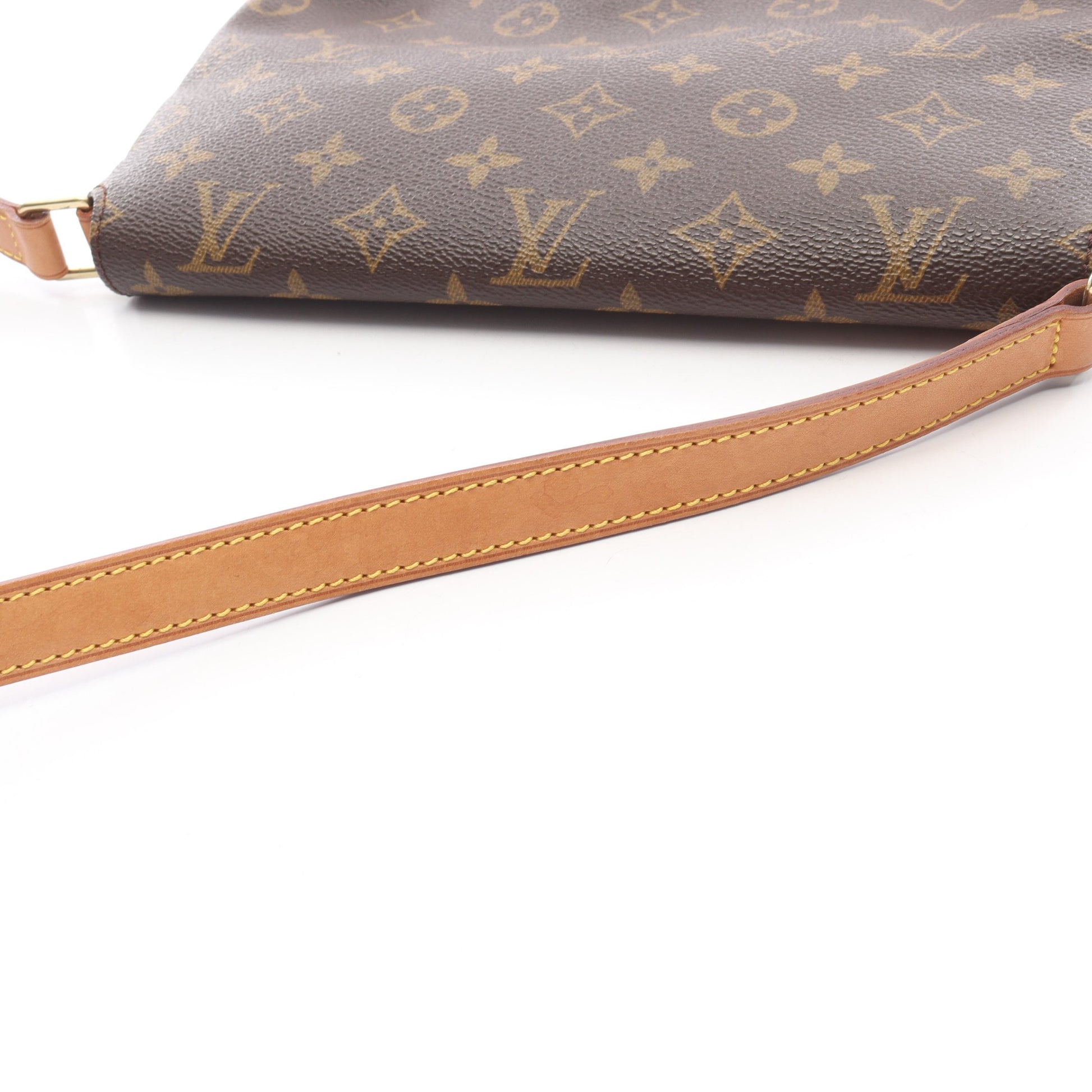 ミュゼットタンゴ ショートストラップ モノグラム ショルダーバッグ PVC レザー ブラウン ルイヴィトン バッグ LOUIS VUITTON
