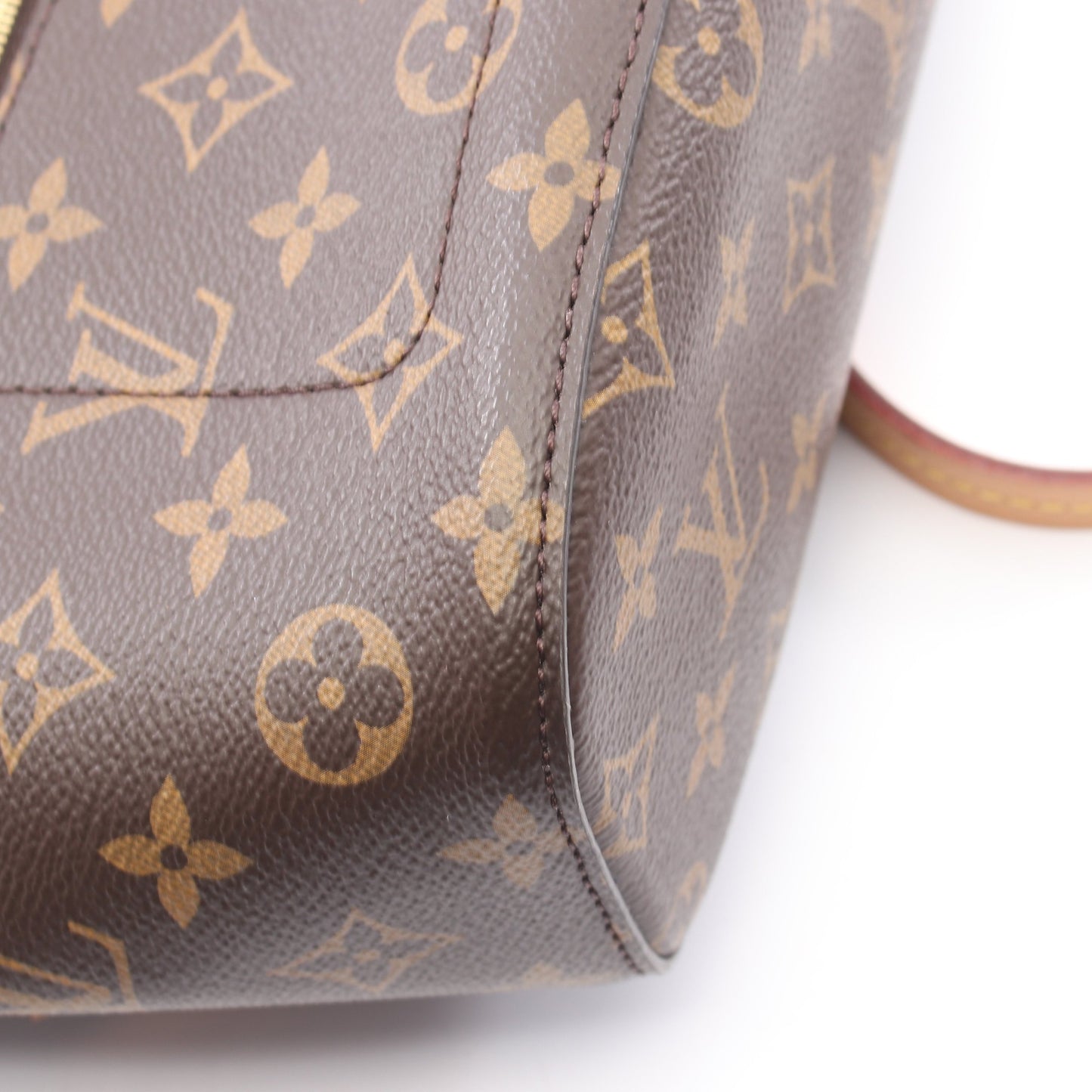 モンスリー モノグラム バックパック リュックサック PVC レザー ブラウン ルイヴィトン バッグ LOUIS VUITTON