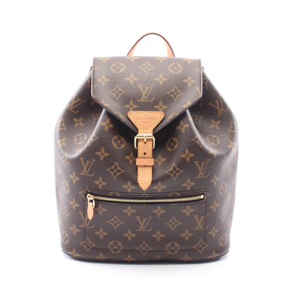 モンスリー モノグラム バックパック リュックサック PVC レザー ブラウン ルイヴィトン バッグ LOUIS VUITTON
