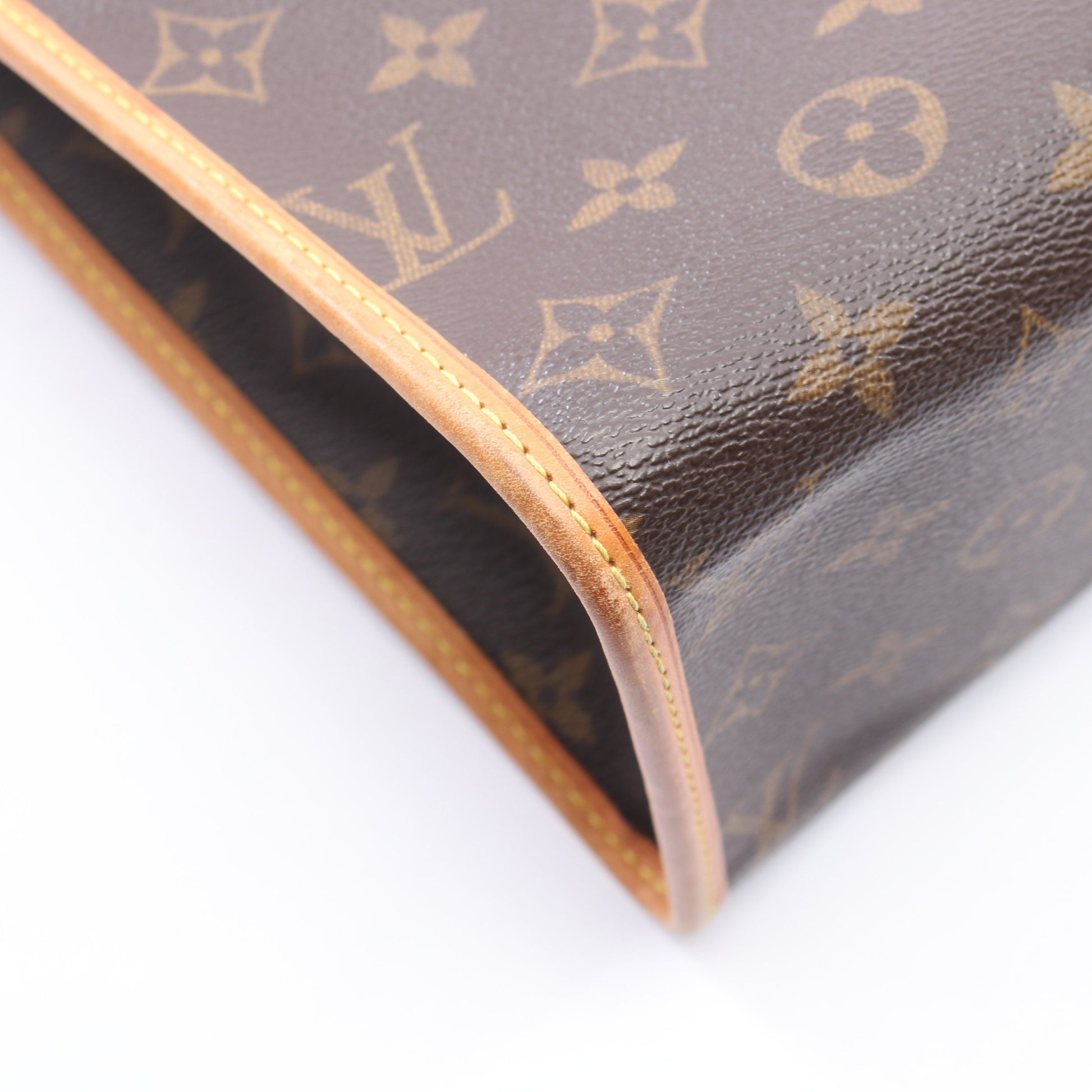 ポパンクール オ モノグラム ショルダーバッグ トートバッグ PVC レザー ブラウン ルイヴィトン バッグ LOUIS VUITTON