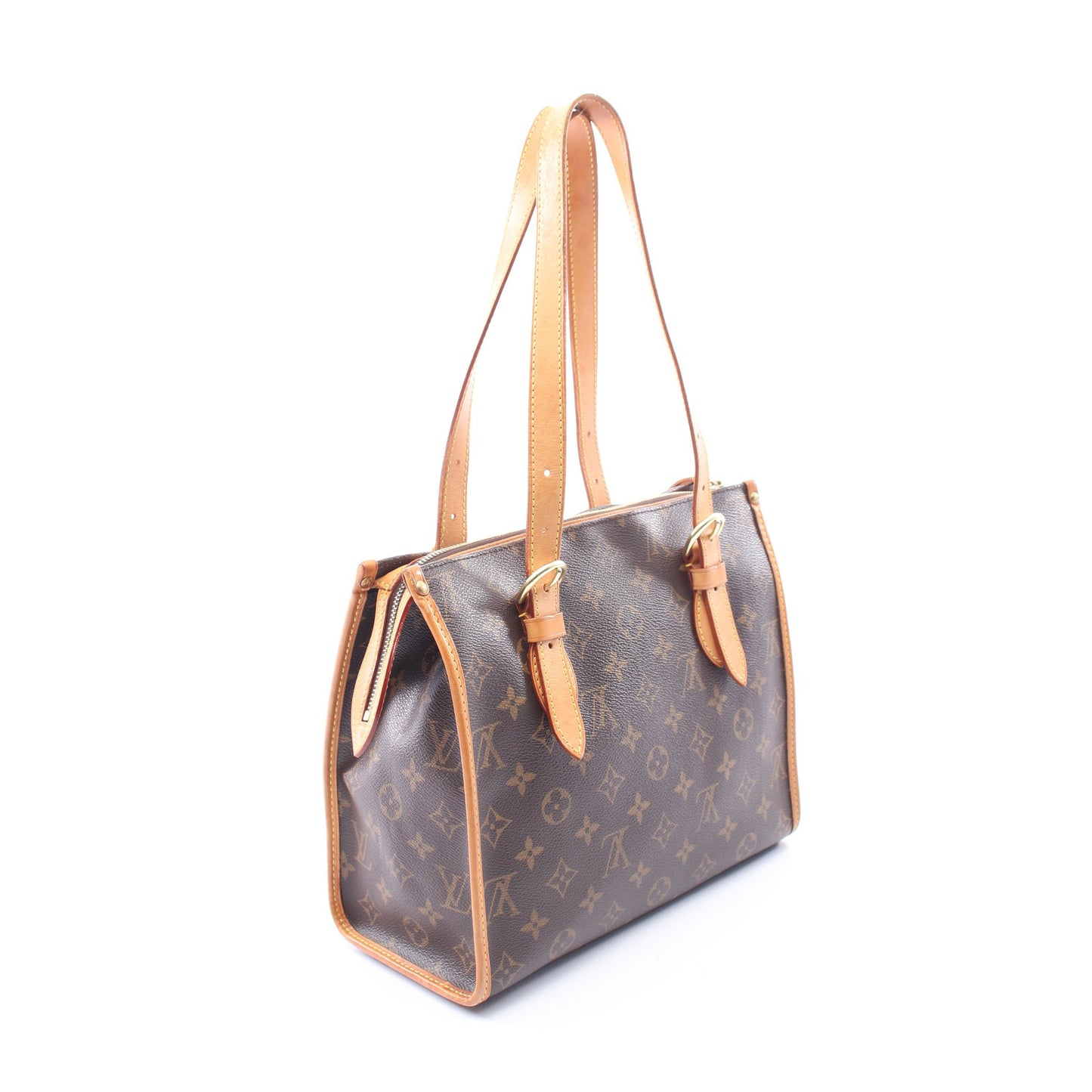 ポパンクール オ モノグラム ショルダーバッグ トートバッグ PVC レザー ブラウン ルイヴィトン バッグ LOUIS VUITTON