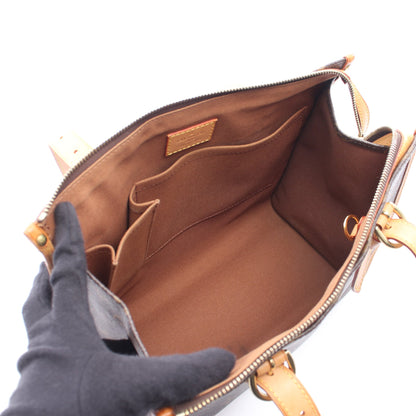 ポパンクール オ モノグラム ショルダーバッグ トートバッグ PVC レザー ブラウン ルイヴィトン バッグ LOUIS VUITTON