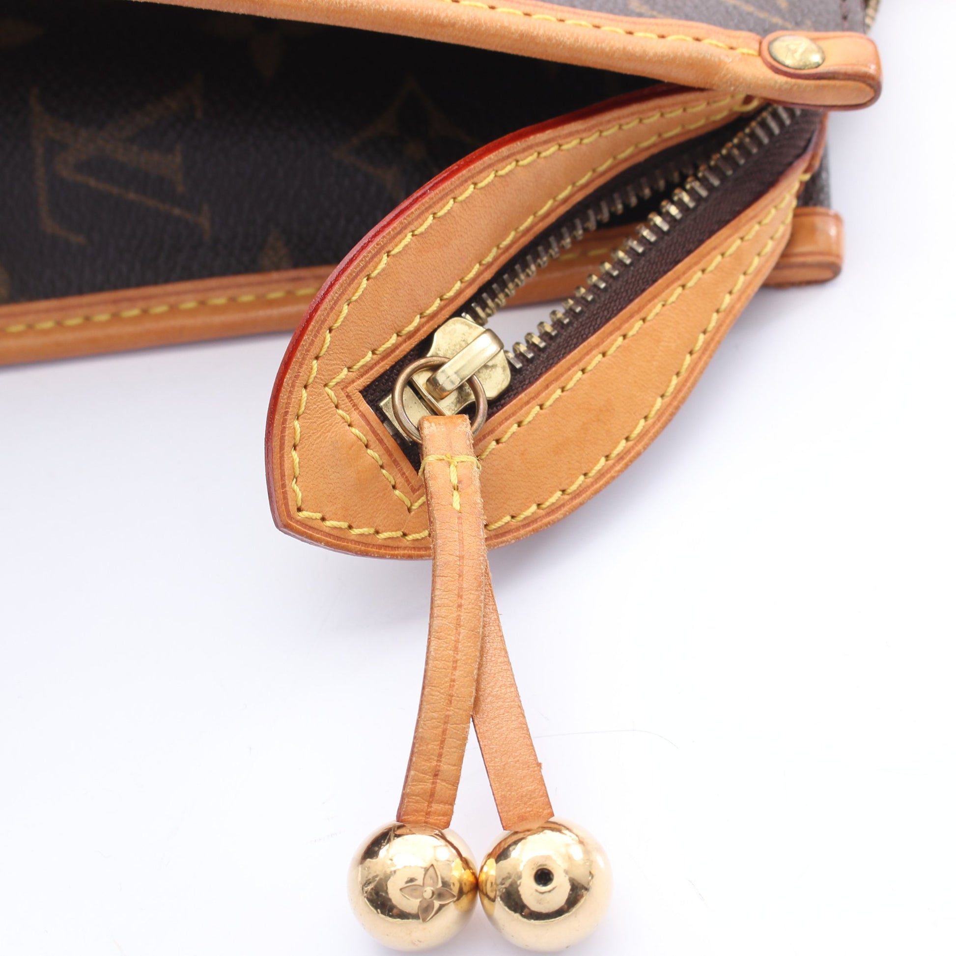 ポパンクール オ モノグラム ショルダーバッグ トートバッグ PVC レザー ブラウン ルイヴィトン バッグ LOUIS VUITTON