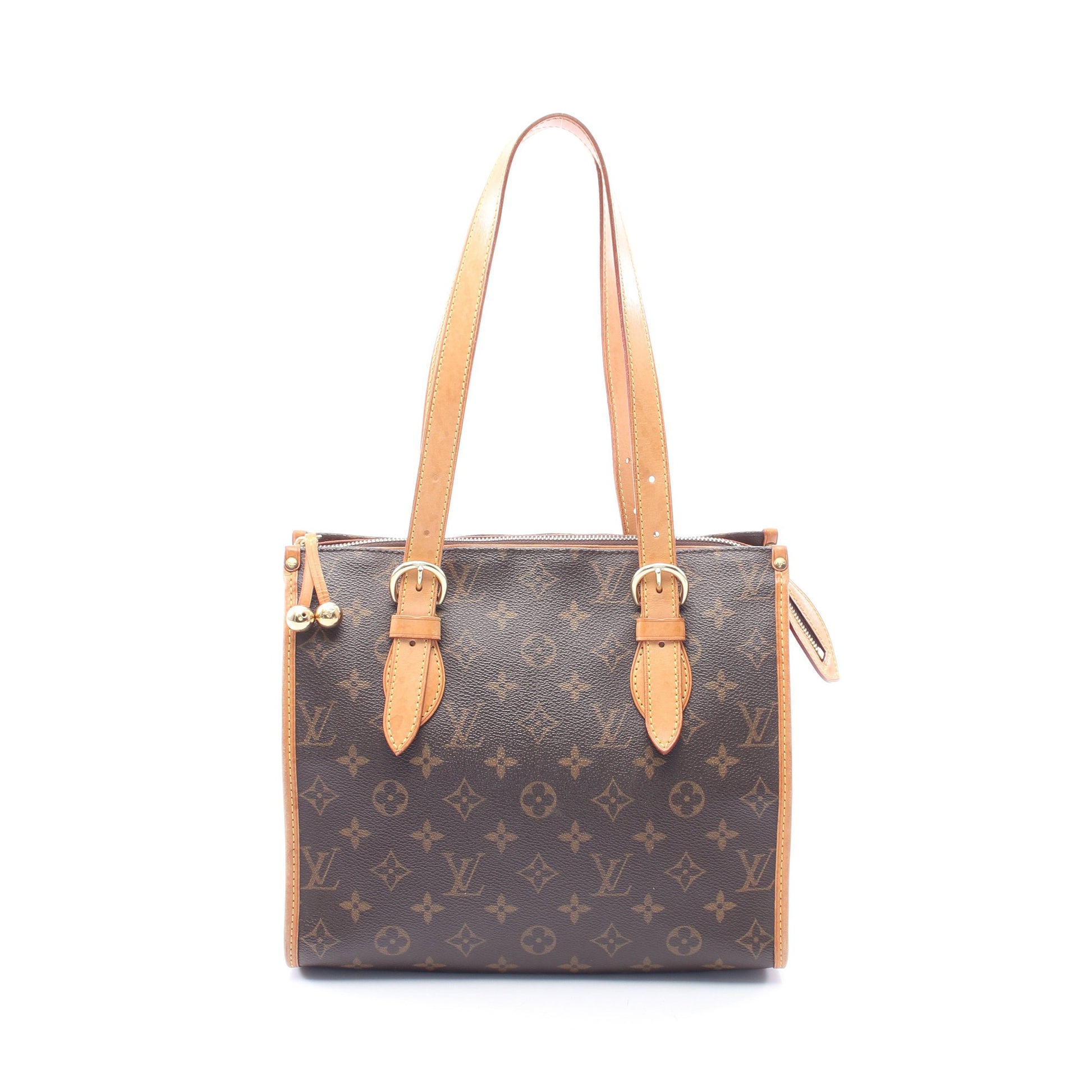 ポパンクール オ モノグラム ショルダーバッグ トートバッグ PVC レザー ブラウン ルイヴィトン バッグ LOUIS VUITTON