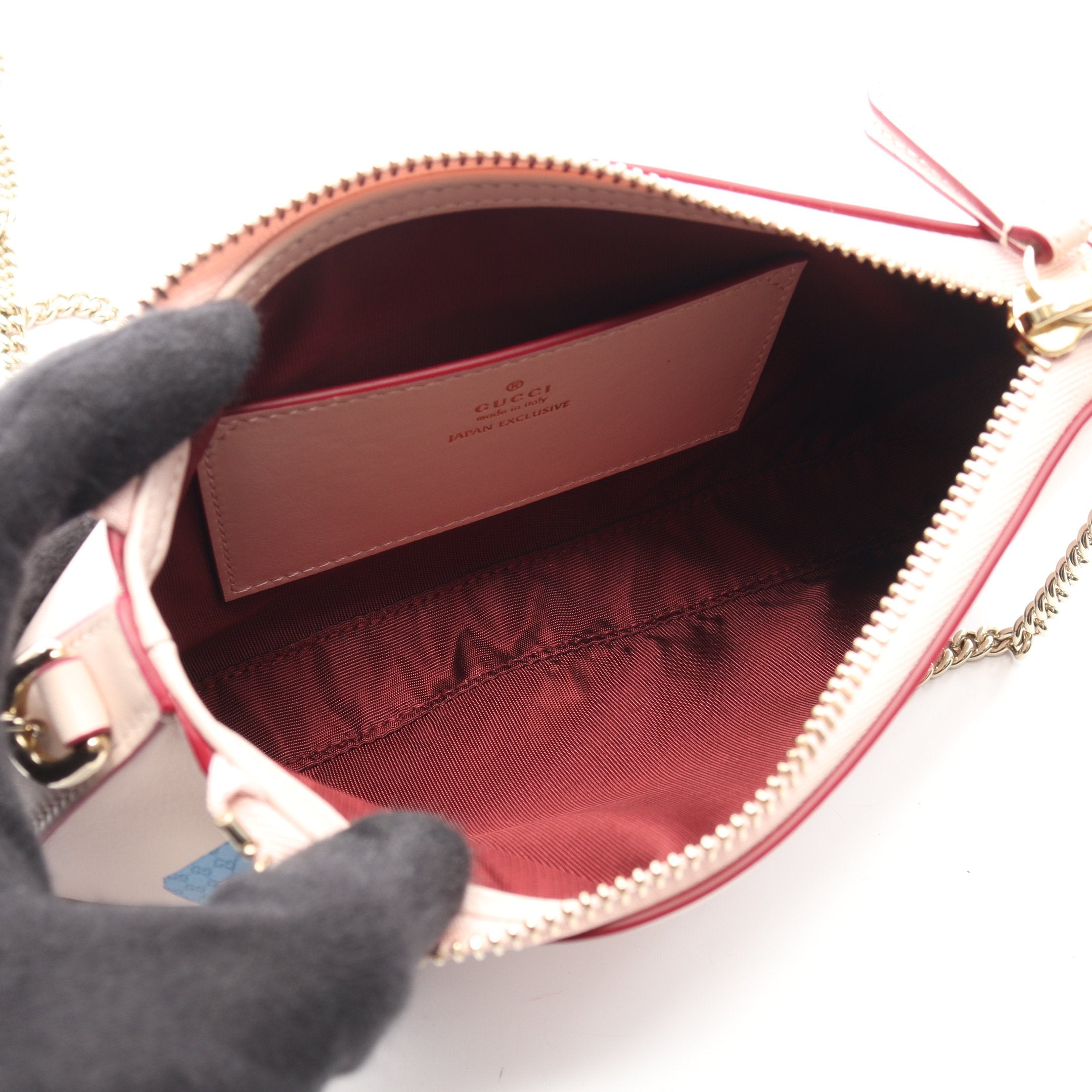 GUCCI × ヒグチユウコ スモール チェーンショルダーバッグ レザー