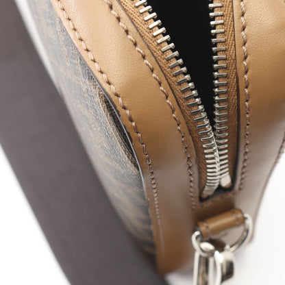 ダイアゴナル カメラケース ズッカ ショルダーバッグ レザー PVC ライトブラウン ブラック フェンディ バッグ FENDI