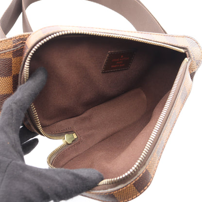 ジェロニモス ダミエエベヌ ボディバッグ PVC ブラウン ルイヴィトン バッグ LOUIS VUITTON