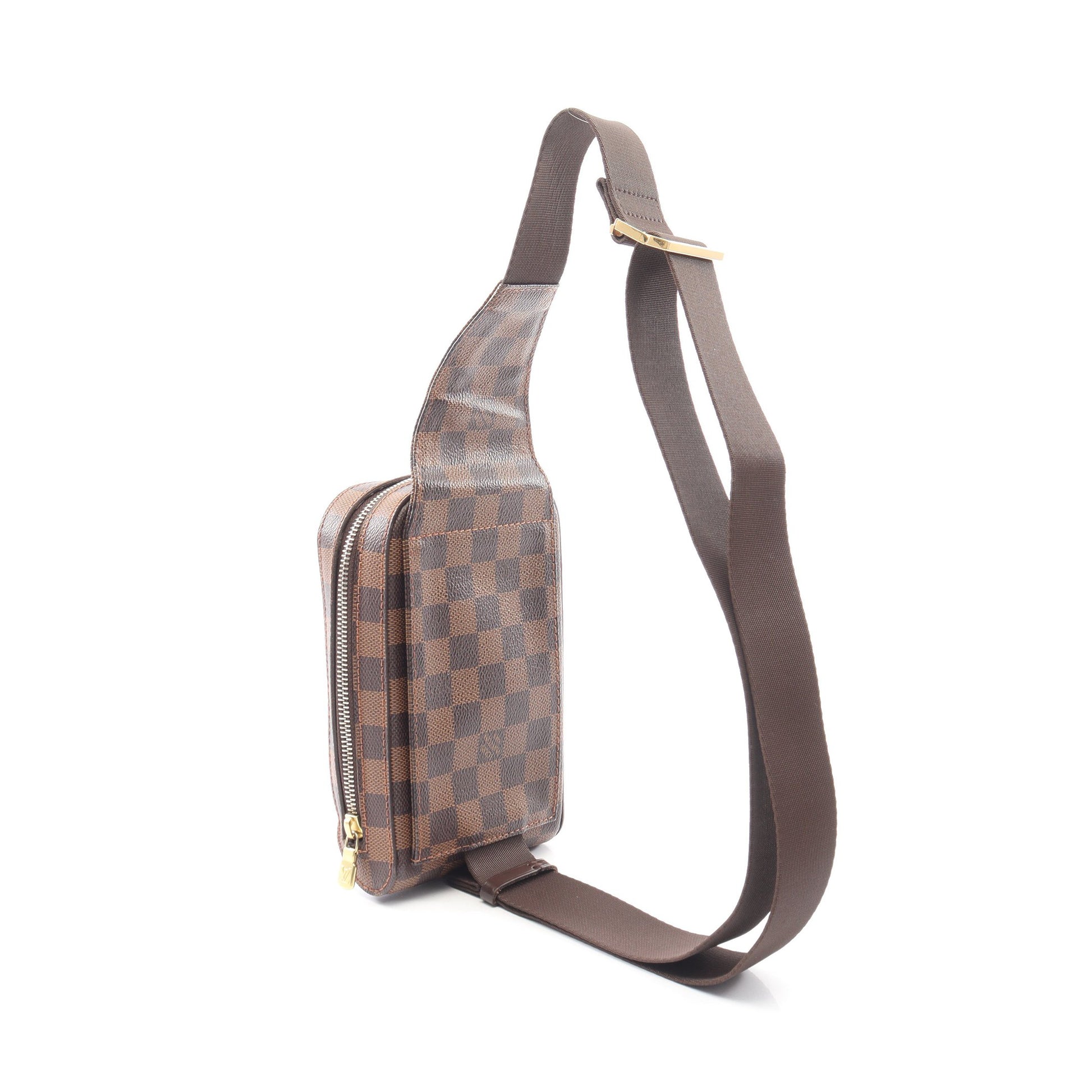 ジェロニモス ダミエエベヌ ボディバッグ PVC ブラウン ルイヴィトン バッグ LOUIS VUITTON