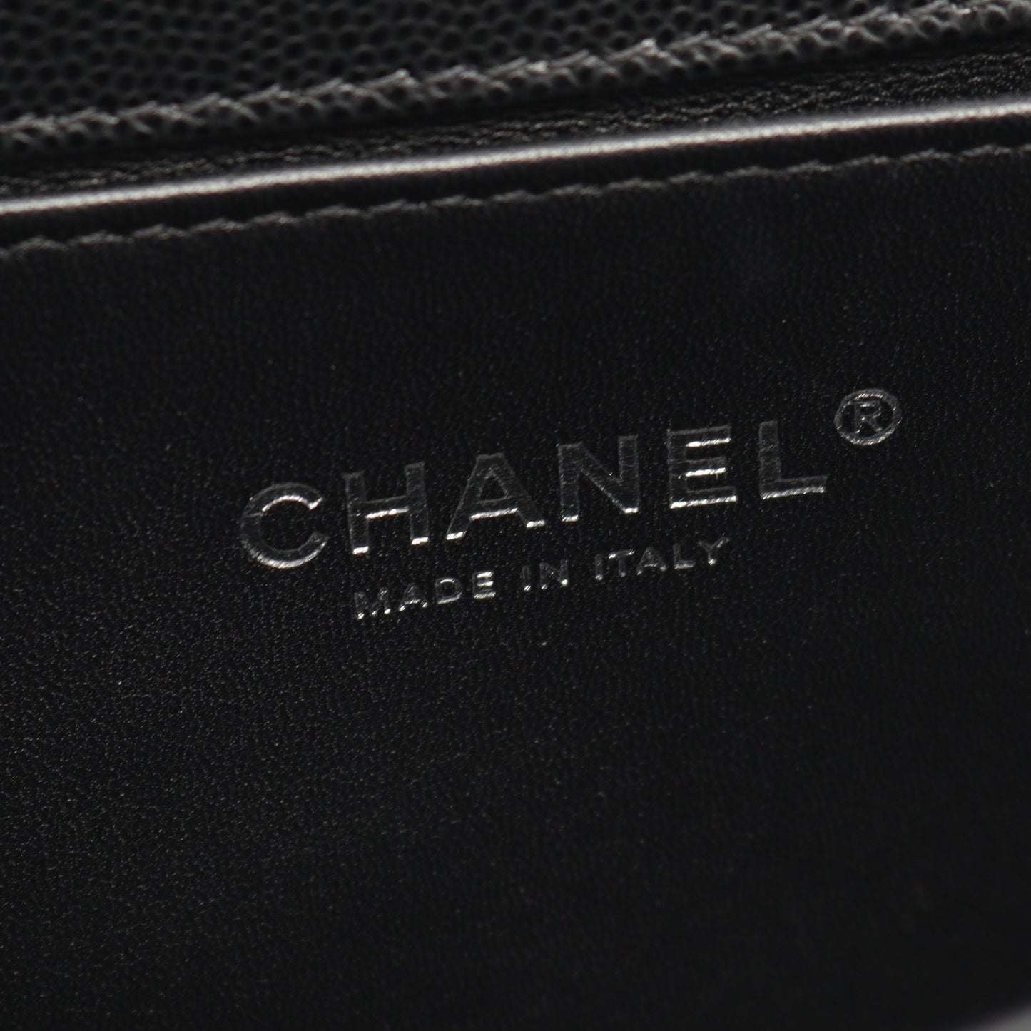 ボーイシャネル チェーンショルダーバッグ キャビアスキン ブラック シルバー金具 シャネル バッグ CHANEL
