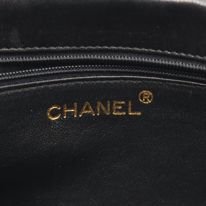 ココマーク チェーンショルダーバッグ ラムスキン ブラック ゴールド金具 ヴィンテージ シャネル バッグ CHANEL