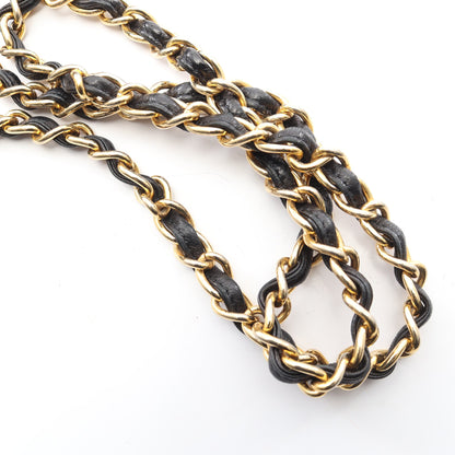ココマーク チェーンショルダーバッグ ラムスキン ブラック ゴールド金具 ヴィンテージ シャネル バッグ CHANEL