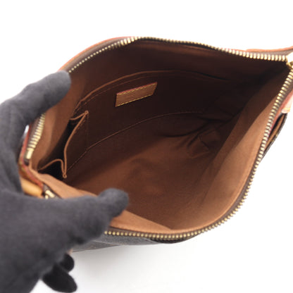 オデオンPM モノグラム ショルダーバッグ PVC レザー ブラウン ルイヴィトン バッグ LOUIS VUITTON