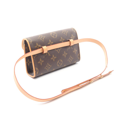 ポシェットフロランティーヌ モノグラム ボディバッグ ウエストバッグ PVC レザー ブラウン ルイヴィトン バッグ LOUIS VUITTON