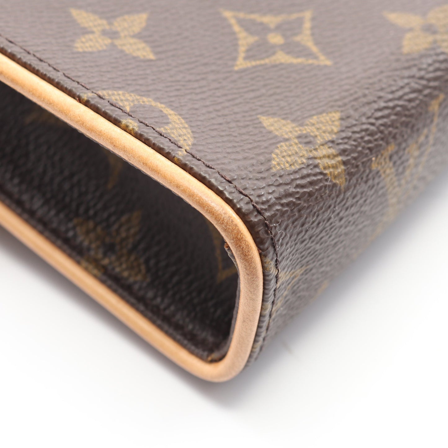 ポシェットフロランティーヌ モノグラム ボディバッグ ウエストバッグ PVC レザー ブラウン ルイヴィトン バッグ LOUIS VUITTON