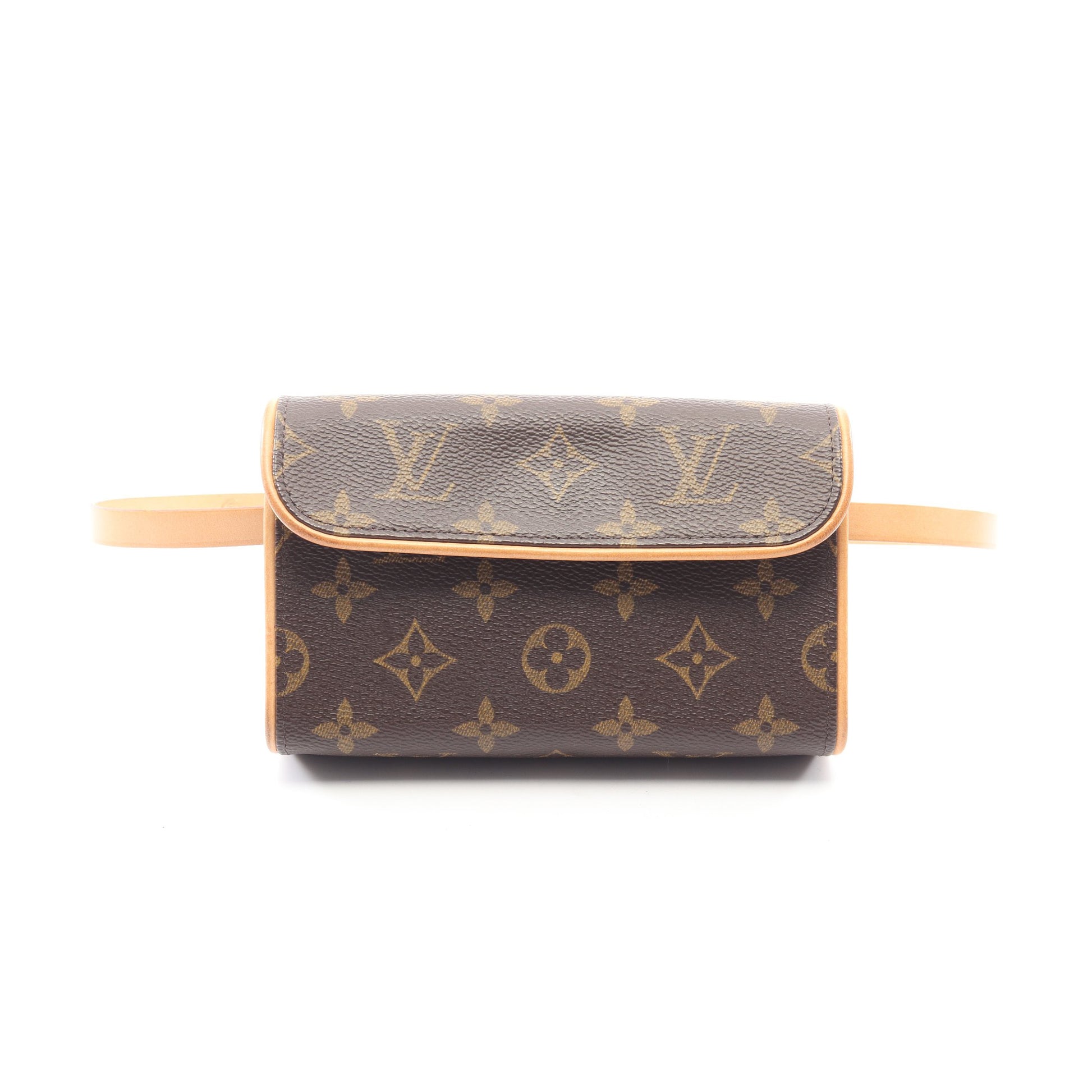 ポシェットフロランティーヌ モノグラム ボディバッグ ウエストバッグ PVC レザー ブラウン ルイヴィトン バッグ LOUIS VUITTON