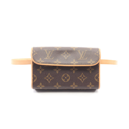 ポシェットフロランティーヌ モノグラム ボディバッグ ウエストバッグ PVC レザー ブラウン ルイヴィトン バッグ LOUIS VUITTON