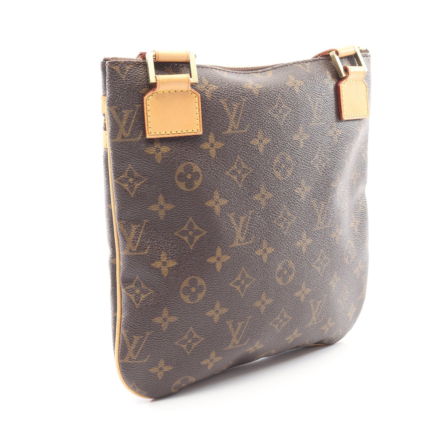 ポシェットボスフォール モノグラム ショルダーバッグ PVC レザー ブラウン ルイヴィトン バッグ LOUIS VUITTON