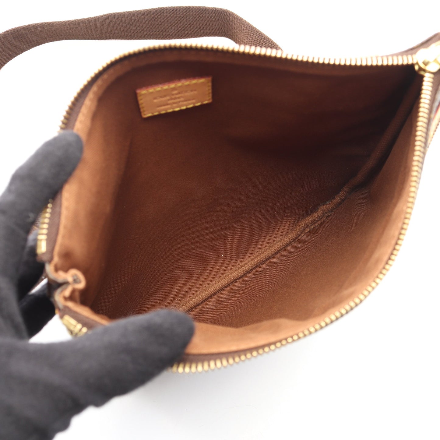 ポシェットボスフォール モノグラム ショルダーバッグ PVC レザー ブラウン ルイヴィトン バッグ LOUIS VUITTON