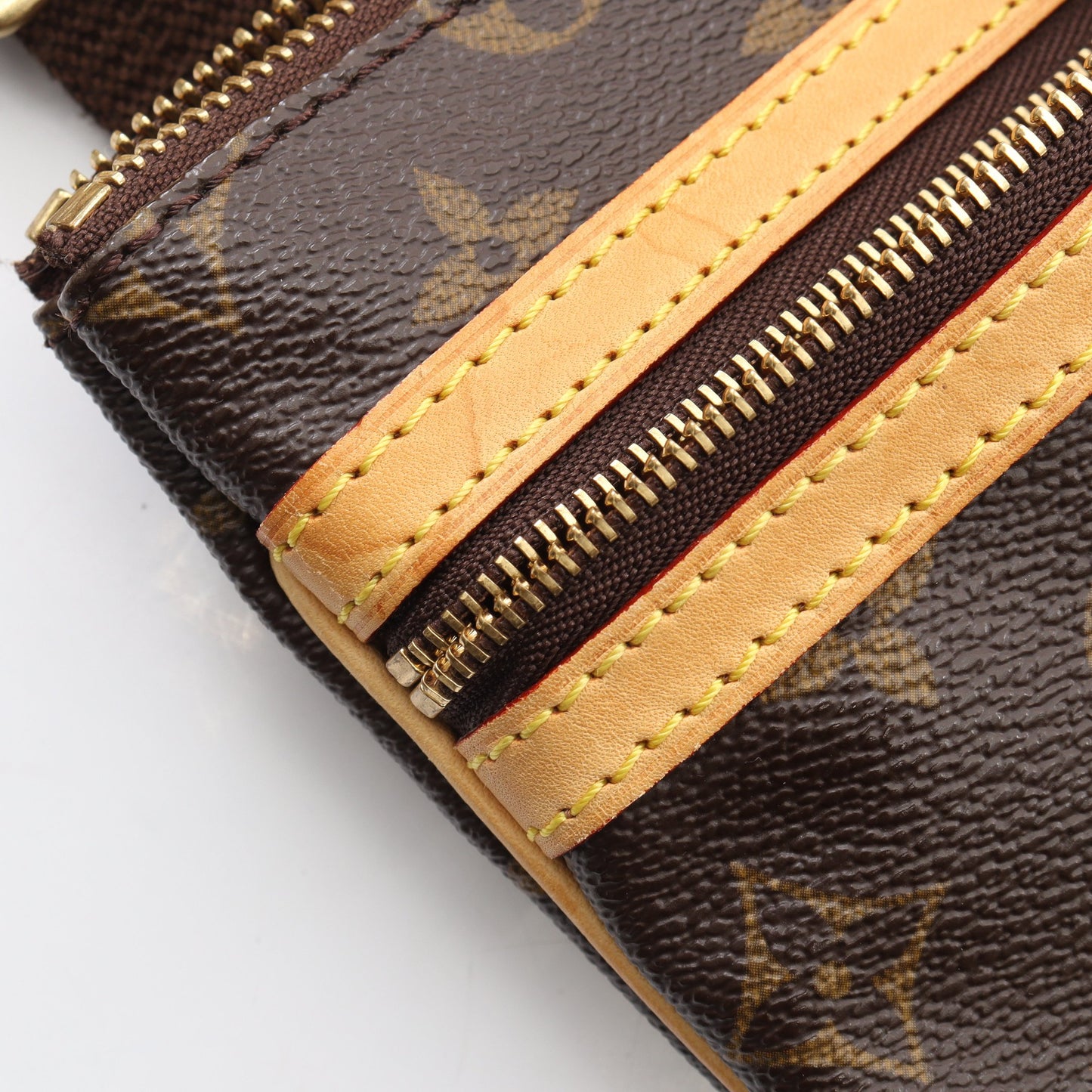 ポシェットボスフォール モノグラム ショルダーバッグ PVC レザー ブラウン ルイヴィトン バッグ LOUIS VUITTON