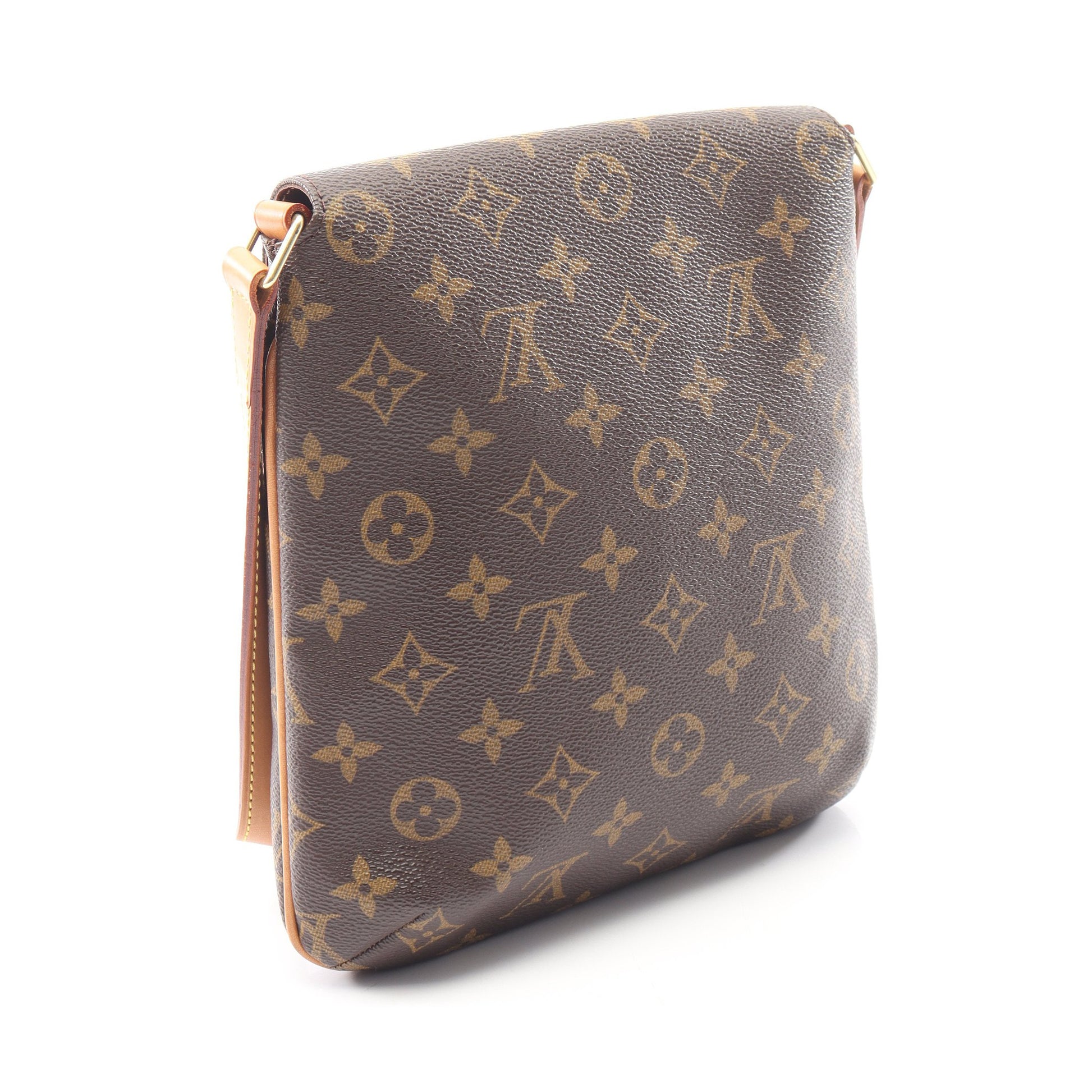 ミュゼットサルサ ショートストラップ モノグラム ショルダーバッグ PVC レザー ブラウン ルイヴィトン バッグ LOUIS VUITTON