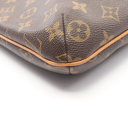 ミュゼットサルサ ショートストラップ モノグラム ショルダーバッグ PVC レザー ブラウン ルイヴィトン バッグ LOUIS VUITTON