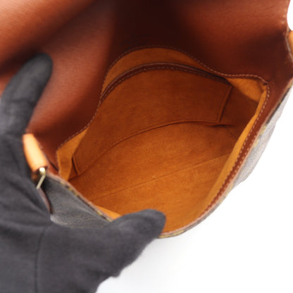 ミュゼットサルサ ショートストラップ モノグラム ショルダーバッグ PVC レザー ブラウン ルイヴィトン バッグ LOUIS VUITTON