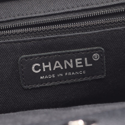 マトラッセ チェーンショルダーバッグ キャビアスキン ブラック シルバー金具 シャネル バッグ CHANEL