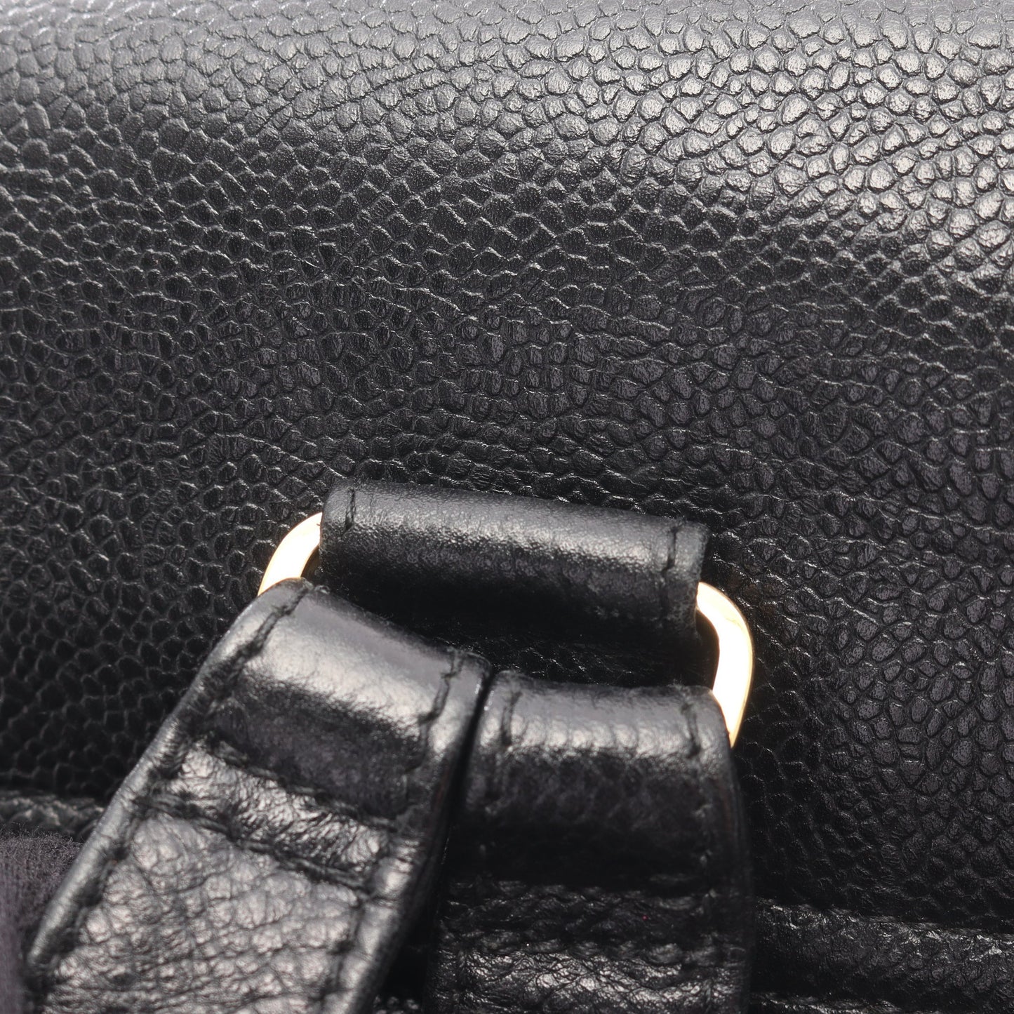 トリプルココマーク バックパック リュックサック キャビアスキン ブラック ゴールド金具 シャネル バッグ CHANEL