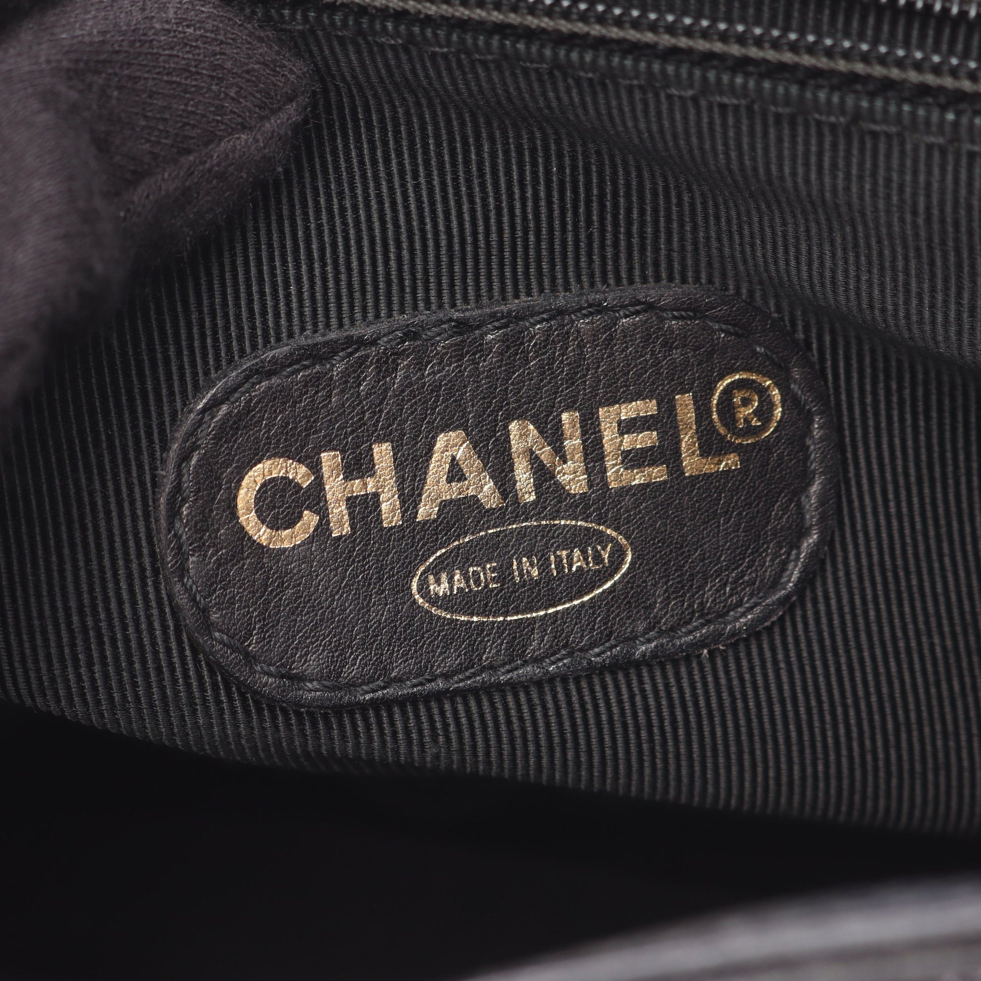 トリプルココマーク バックパック リュックサック キャビアスキン ブラック ゴールド金具 シャネル バッグ CHANEL