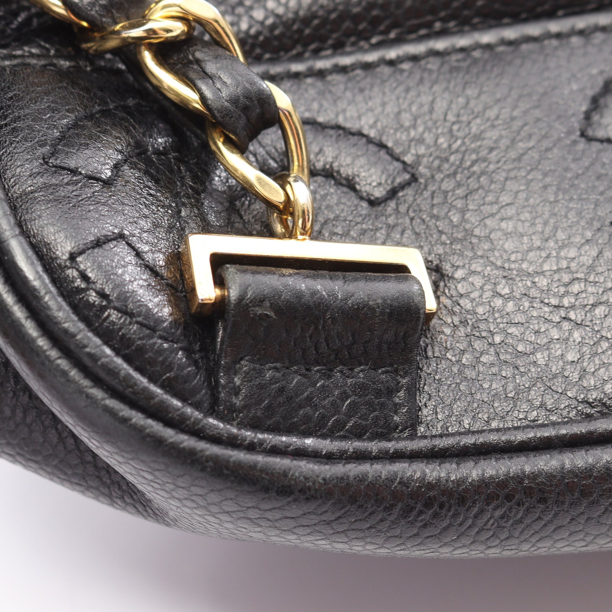 トリプルココマーク バックパック リュックサック キャビアスキン ブラック ゴールド金具 シャネル バッグ CHANEL