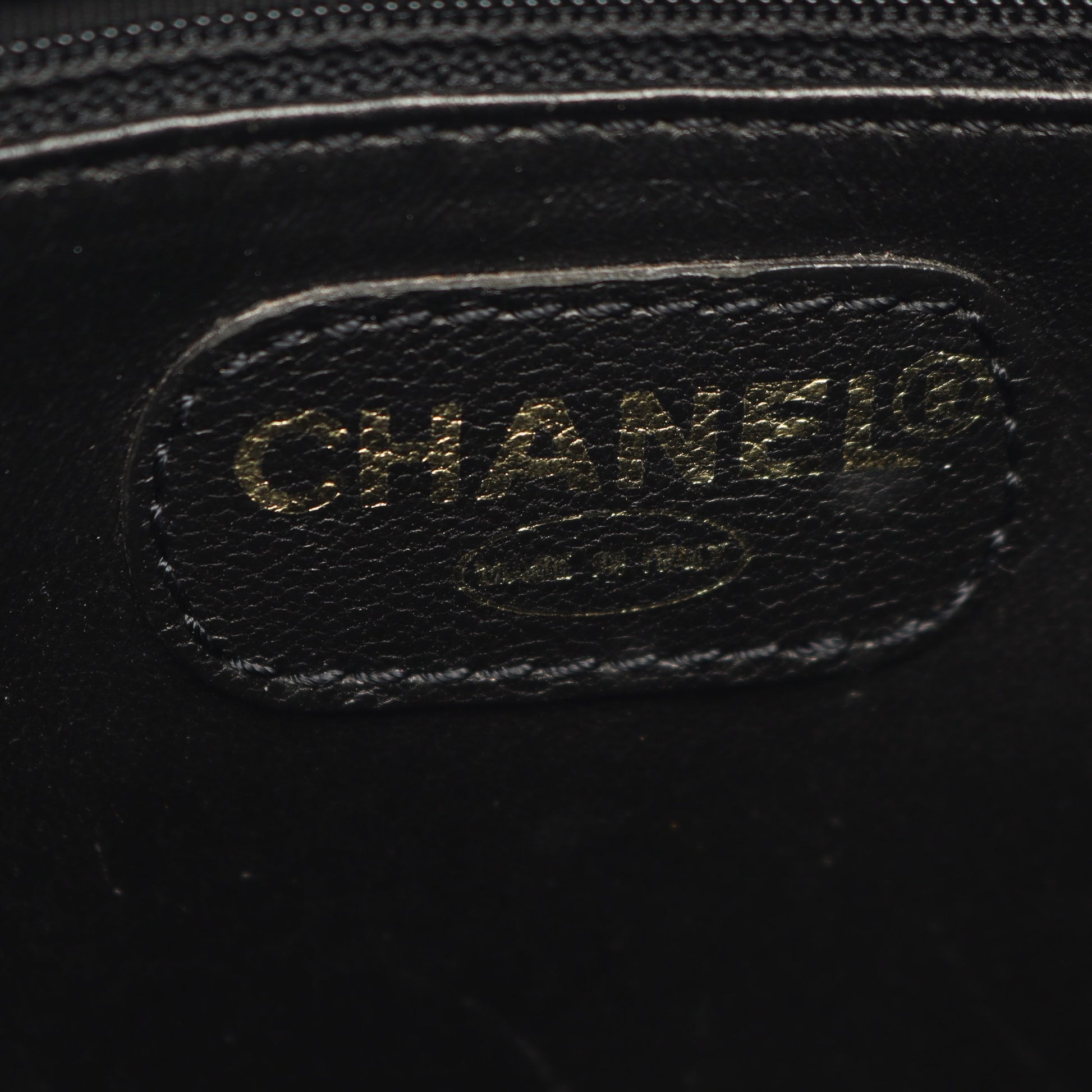 ロゴ ショルダーバッグ トートバッグ キャビアスキン ブラック ゴールド金具 シャネル バッグ CHANEL