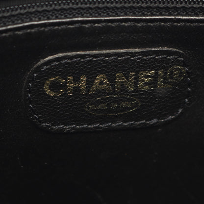 ロゴ ショルダーバッグ トートバッグ キャビアスキン ブラック ゴールド金具 シャネル バッグ CHANEL
