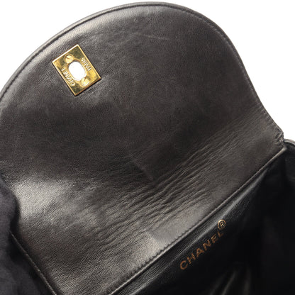 マトラッセ バックパック リュックサック ラムスキン ブラック ゴールド金具 ヴィンテージ シャネル バッグ CHANEL