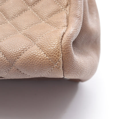 マトラッセ ボーリングバッグ チェーンショルダーバッグ キャビアスキン グレーブラウン シルバー金具 シャネル バッグ CHANEL