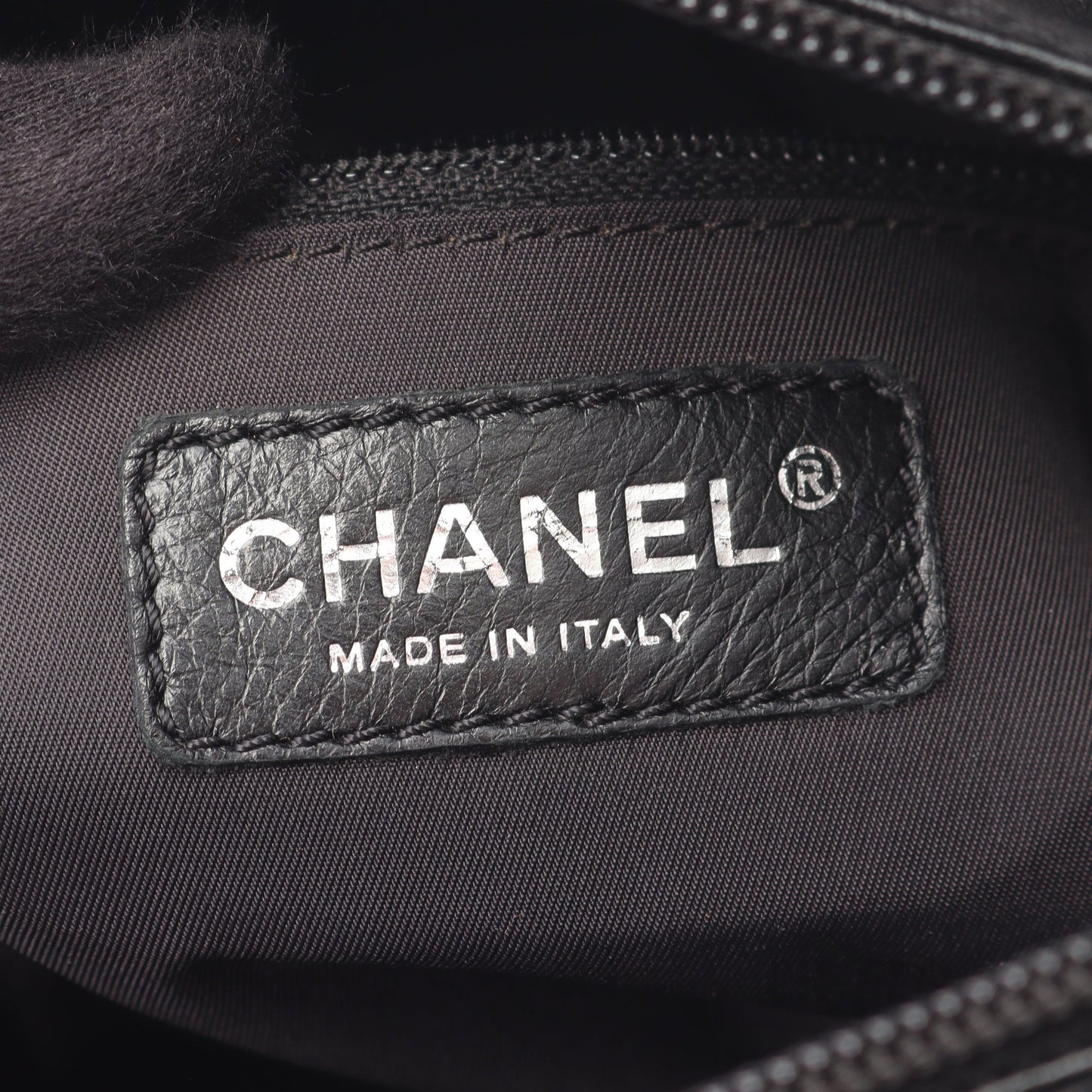 パリビアリッツPM ハンドバッグ トートバッグ コーティングキャンバス レザー ブラック シルバー金具 シャネル バッグ CHANEL