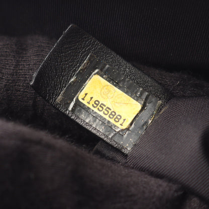 パリビアリッツPM ハンドバッグ トートバッグ コーティングキャンバス レザー ブラック シルバー金具 シャネル バッグ CHANEL