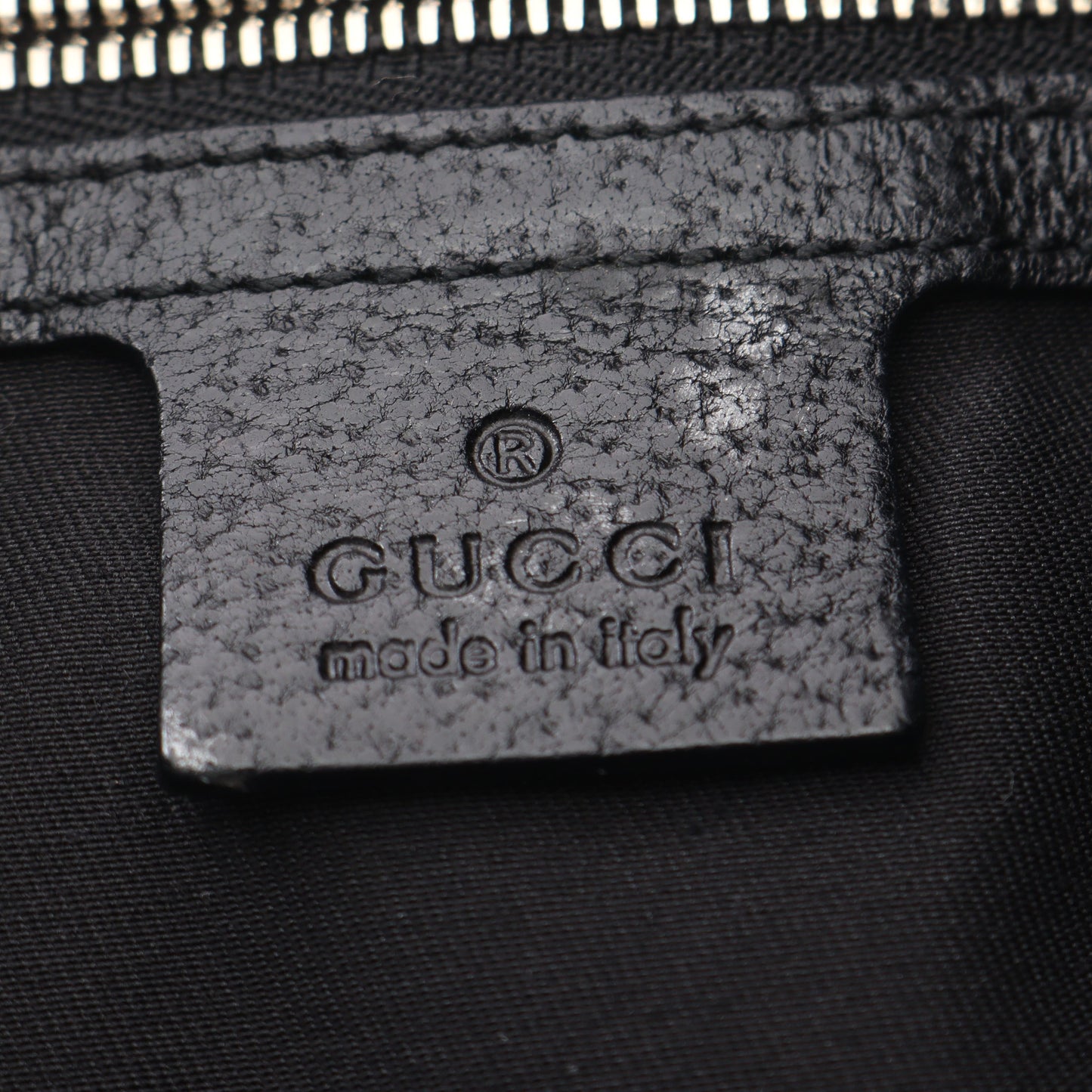 ホースビット ワンショルダーバッグ キャンバス レザー ブラック グッチ バッグ GUCCI