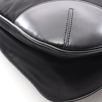 TESSUTO LIGHT ショルダーバッグ ナイロン レザー ブラック プラダ バッグ PRADA