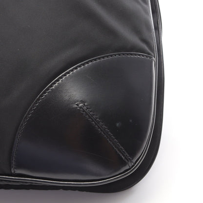 TESSUTO LIGHT ショルダーバッグ ナイロン レザー ブラック プラダ バッグ PRADA